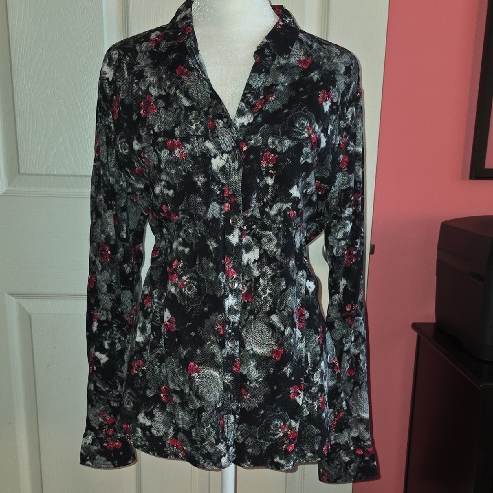 Rock & Republic Monochrome Patterned Shirt
